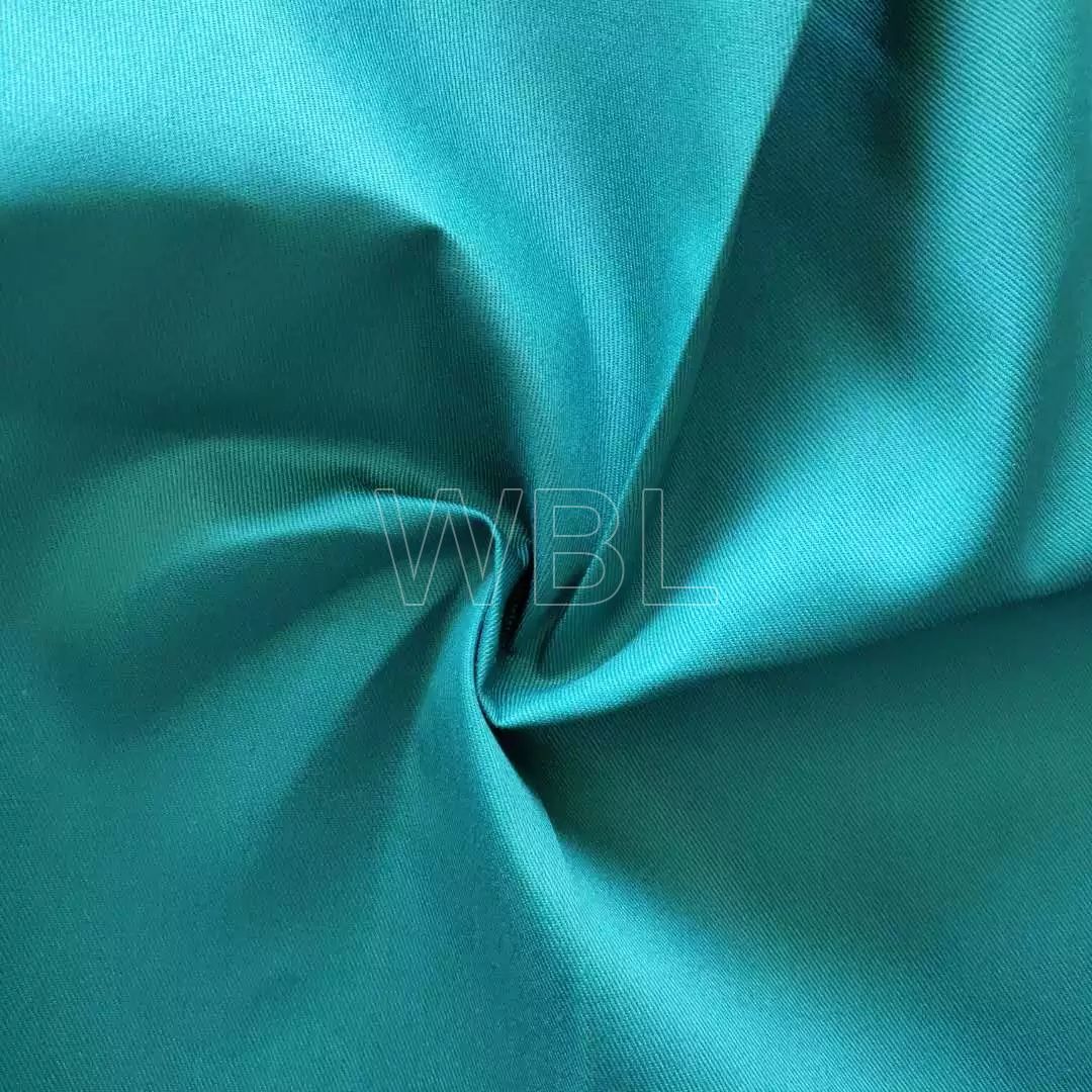 China 65 polyester 35 cotton 240gsm water oil repellent twill fabric for medical uniform 