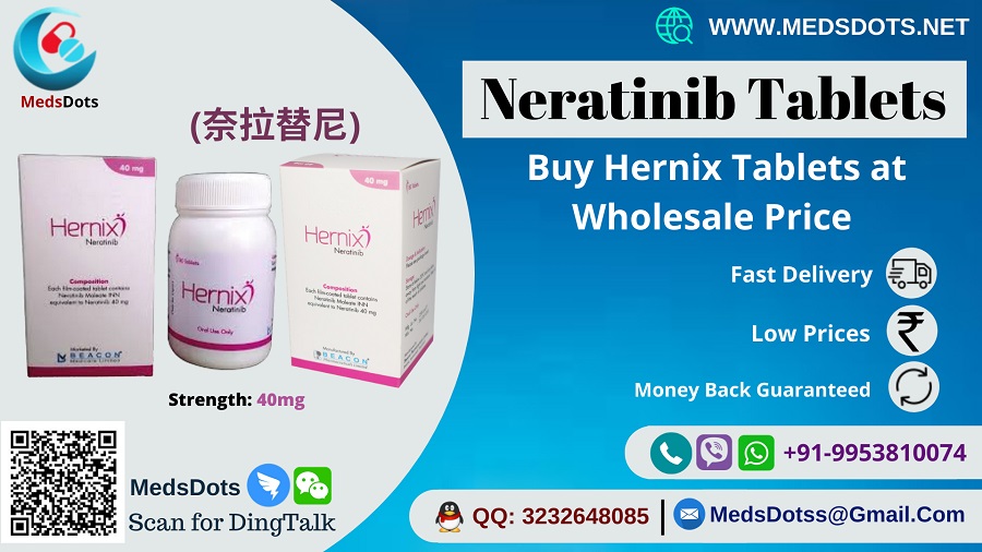 Buy Hernix Tablets Online | Generic Neratinib Wholesale Price | Breast Cancer Medicine Exporter