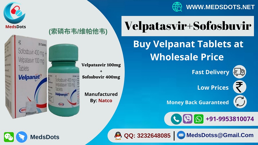 Buy Velpanat Tablets Online | Indian Sofosbuvir Velpatasvir Wholesale Price | Natco Velpanat Supplier