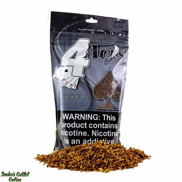 4 Aces Pipe Tobacco 6 oz - Silver