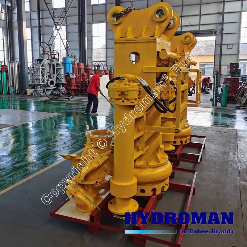 Excavator-mounted slurry pumps