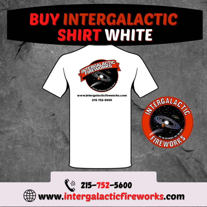 BUY INTERGALACTIC SHIRT WHITE | Intergalactic Fireworks