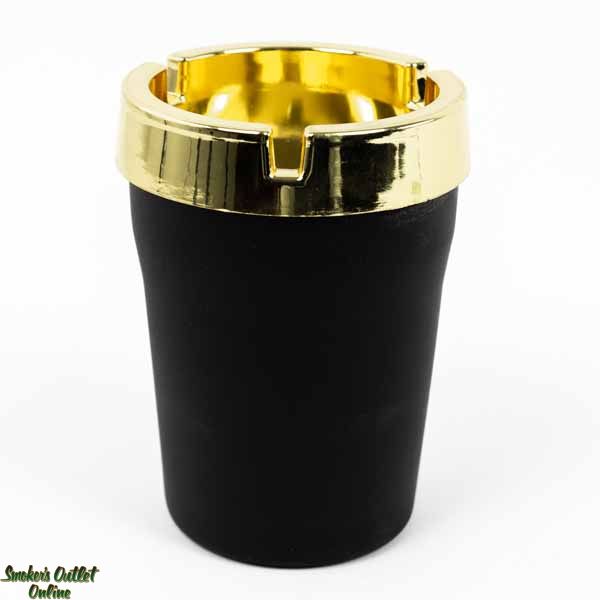 Self Extinguishing Car Ashtray Black/Gold