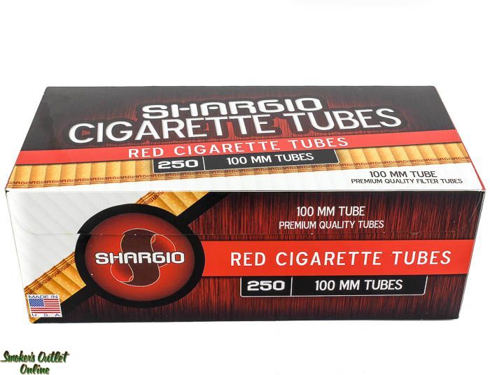 Shargio tubes 250 ct. Red 100mm