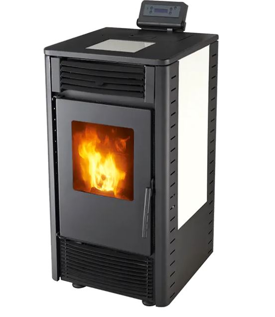 Ceramic Pellet Wood Stove with Glass