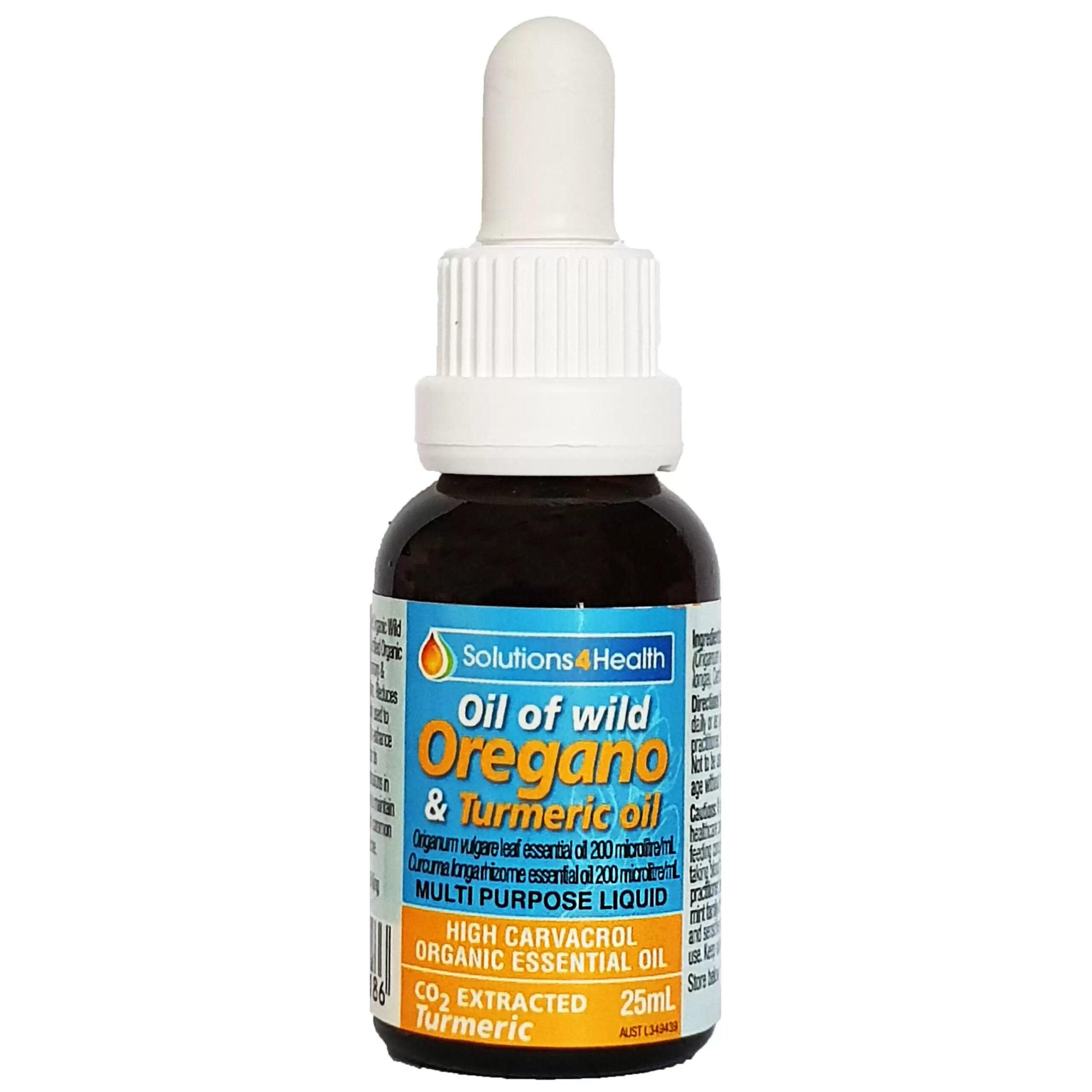 25ml bottle - Oil of Wild Oregano & Turmeric Oil