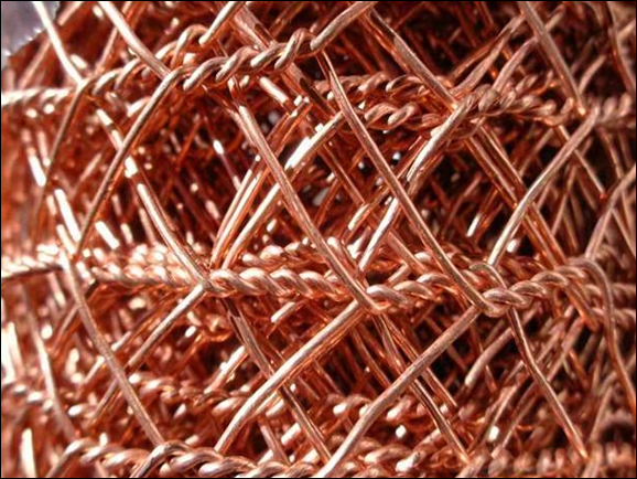 Copper Hexagonal Chicken Wire Mesh