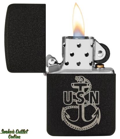 Zippo 1941 Replica U.S. Navy Black Crackle Replica Lighter for Sale