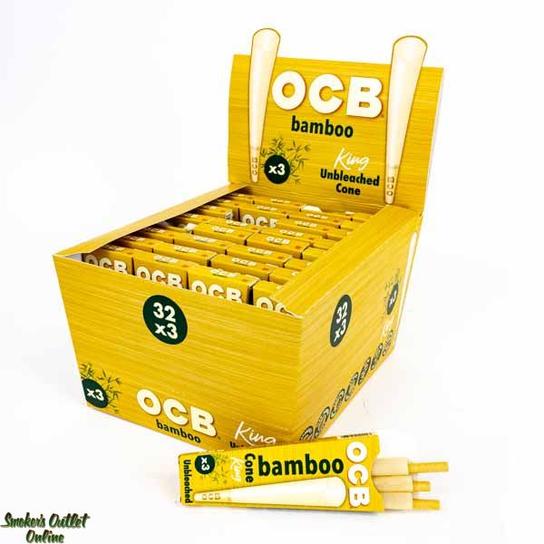 Buy OCB Bamboo Cones - King online from Smoker's Outlet Online