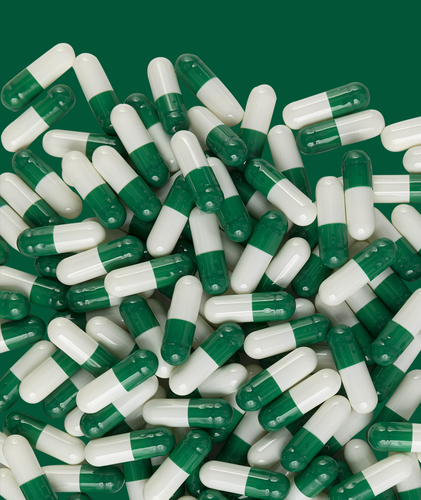 Customed Green and white 00# 00#el 0# 0#el 1# 1#el 2# 3# 4# 5# Gelatin hollow capsule