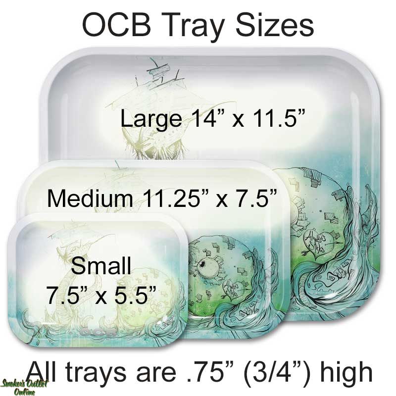 Buy OCB Medium Metal Rolling Trays from Smoker's Outlet Online