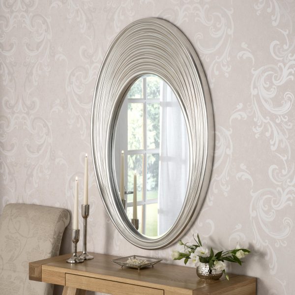 Ambient Oval Silver Mirror