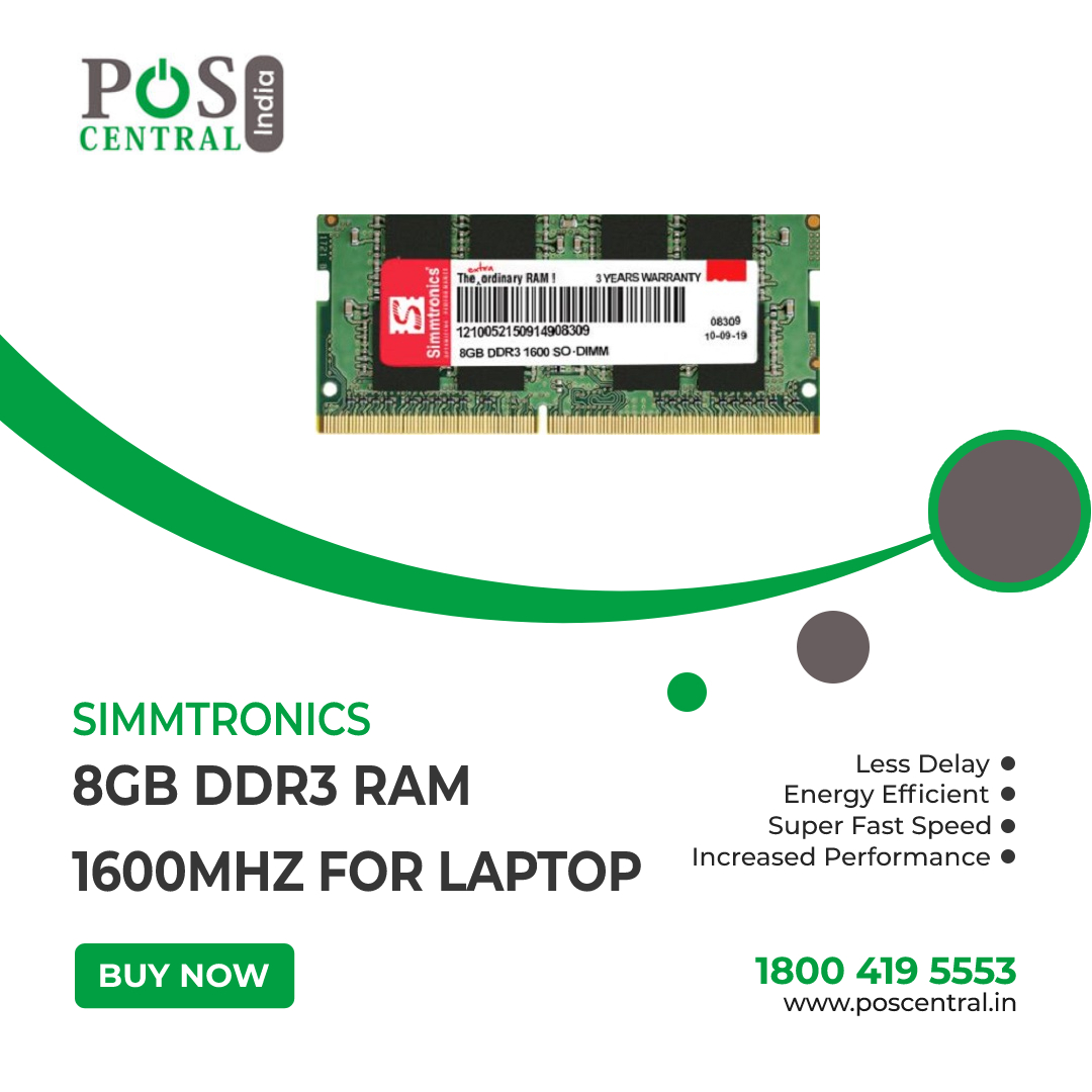 Buy Simmtronics 8GB DDR3 RAM 1600MHz for Laptop at the best prices