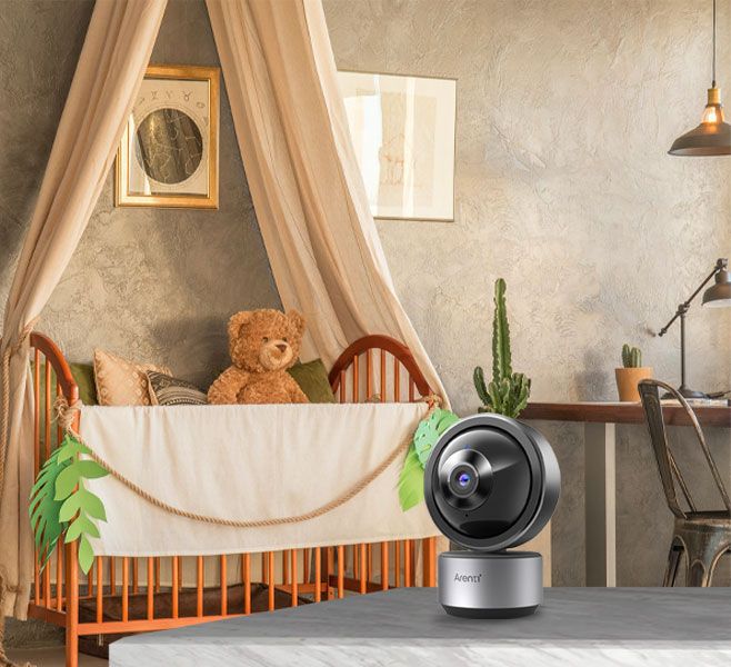 Dome Indoor 2k Wi-Fi Pan-Tilt Security Camera