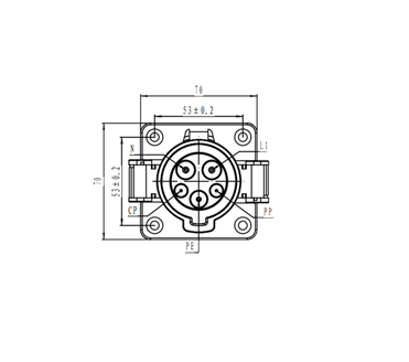 EV Charging Adapter TYPE1 TO GBT