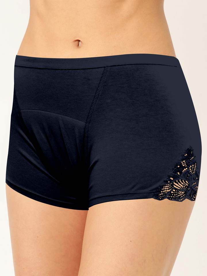 Women Boyshorts Lenzing Modal A Lace Period Underwear