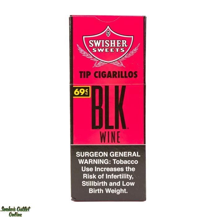 Swisher Sweets BLK Pipe Tobacco Tip Cigarillos - 30ct - Wine