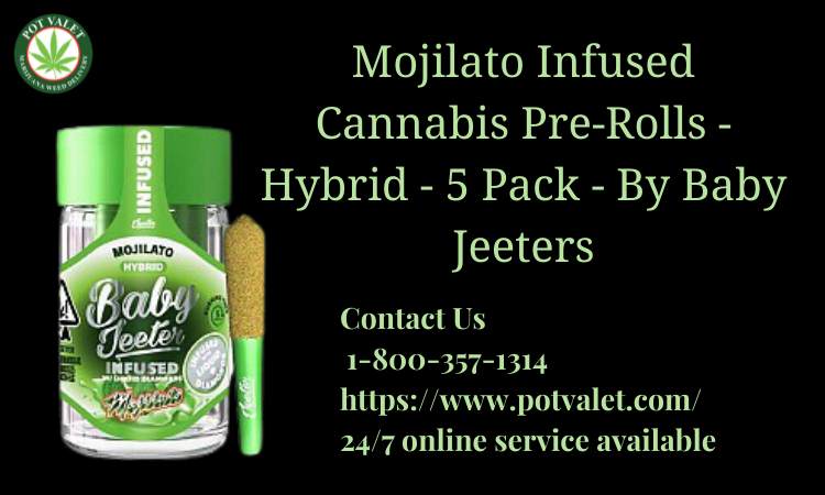 Mojilato Infused Cannabis Pre-Rolls - Hybrid - 5 Pack - By Baby Jeeters