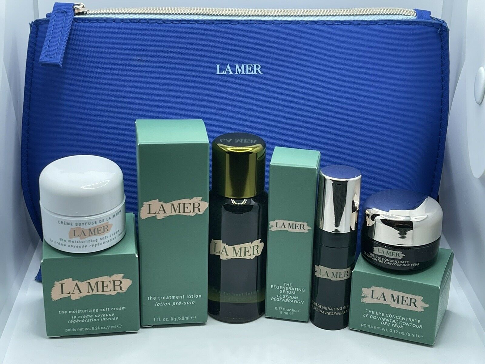 La mer 5 Piece Deluxe Travel Set Cream,Lotion