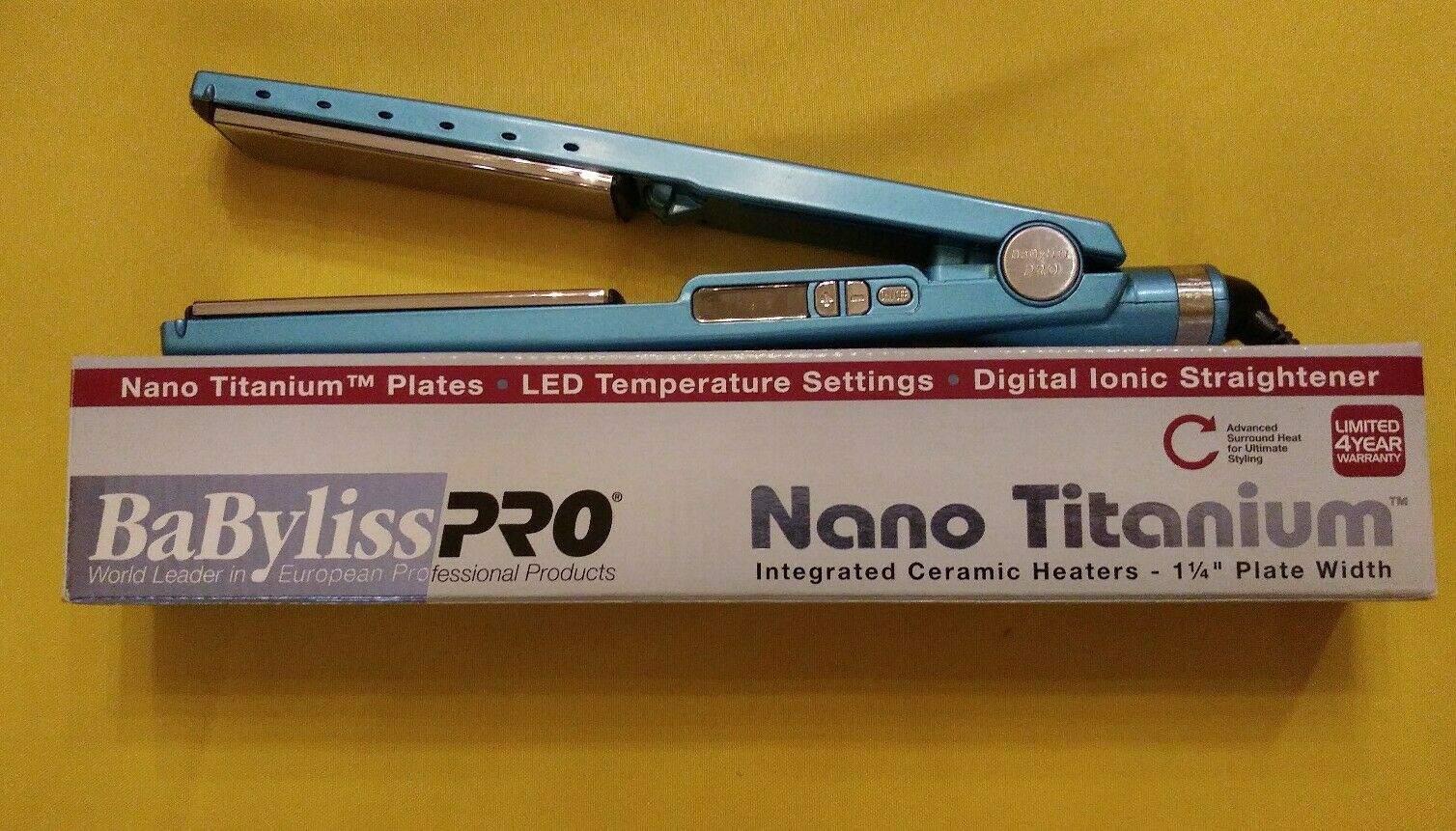 BaByliss Hair PRO Nano Titanium 1 14 Straightener 450°