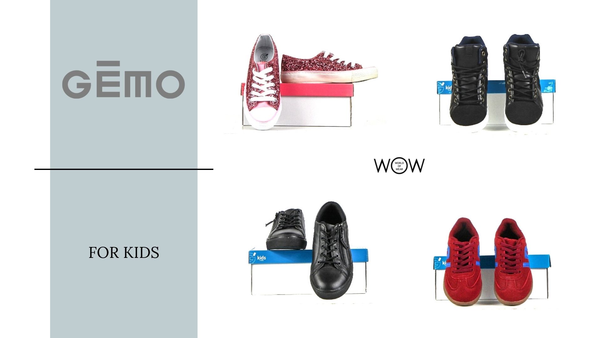 GEMO shoes for kids wholesale