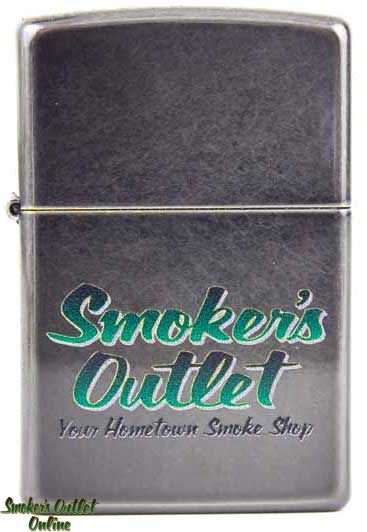 Buy Online Zippo Smoker's Outlet Gray Dusk Lighter