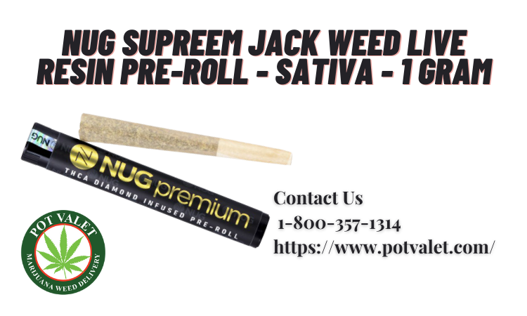 NUG SupReem Jack weed Live Resin pre-roll - Sativa - 1 Gram