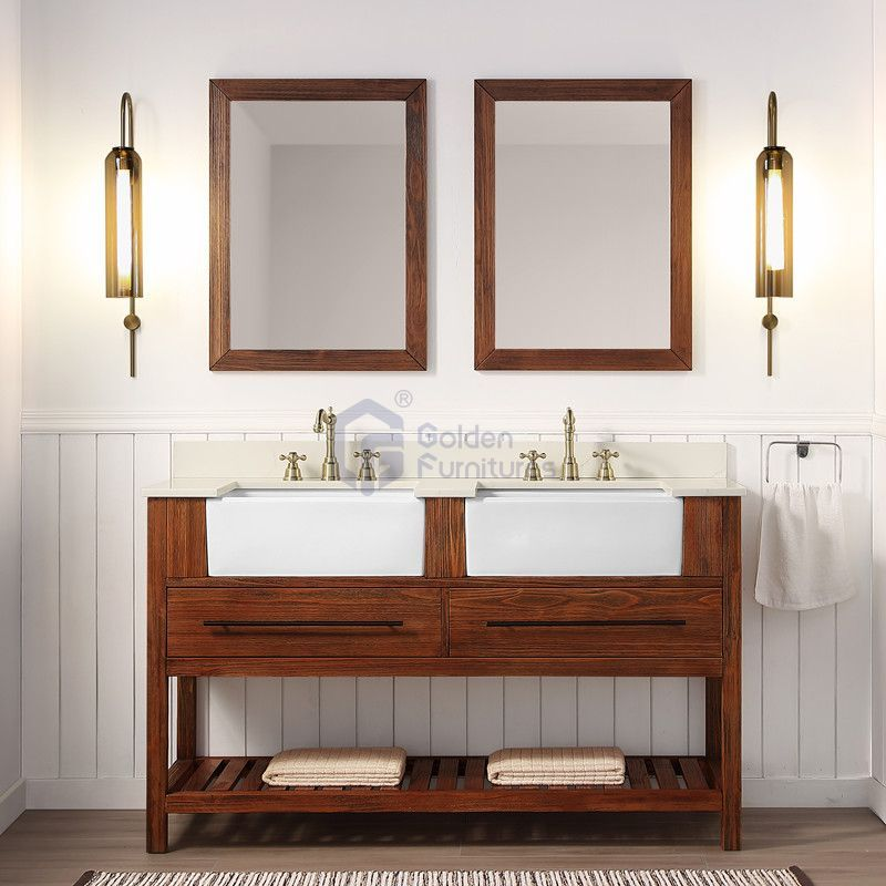 Lily2060W Solid Wood Vietnam Bathroom Vanity Factory