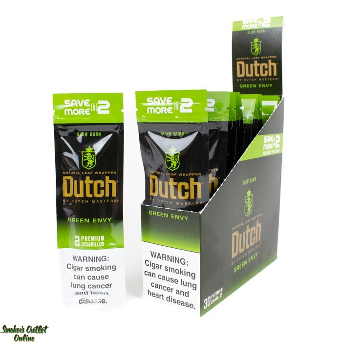 Buy Dutch Natural Leaf Cigarillos - Green Envy Pouch