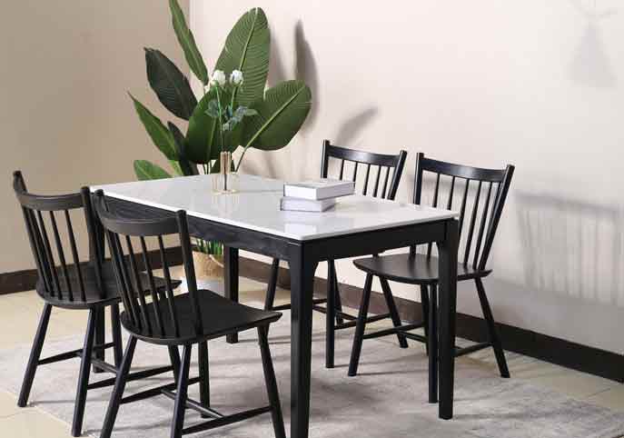 DT7 Dining Table Modern Nordic Wooden Table Marble Table