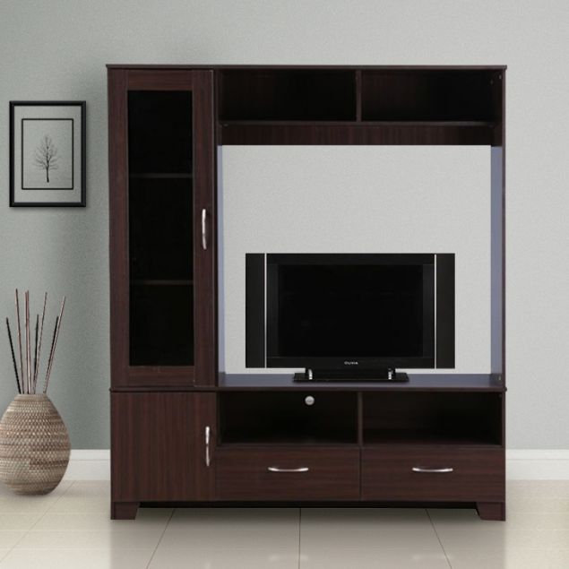 Engineered Wood Wall tv Unit in Wenge Colour