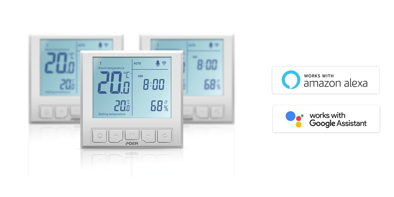 POER PTC20 Warter Heating Wifi Thermostat