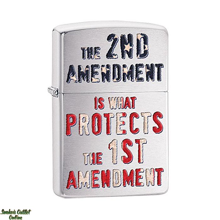 Buy Zippo 2nd Amendment Protects 1st Lighter Online