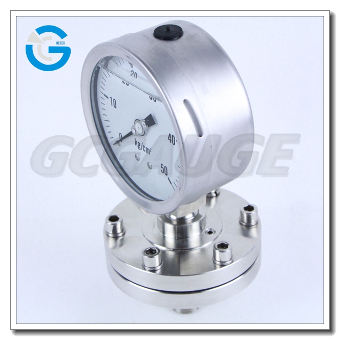 4 Inch Diaphragm Seal Pressure Gauges with All Stainless Steel Material