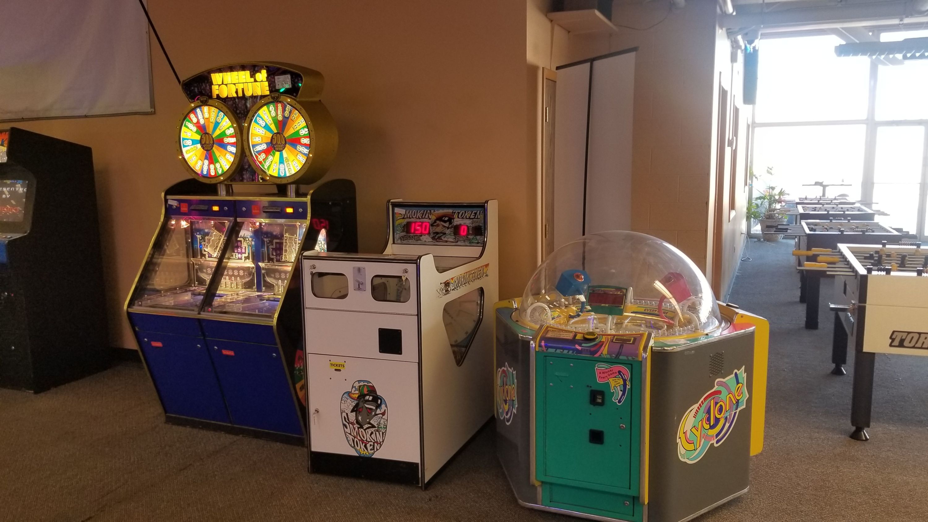 Wheel of Fortune & Cyclone Arcade Games