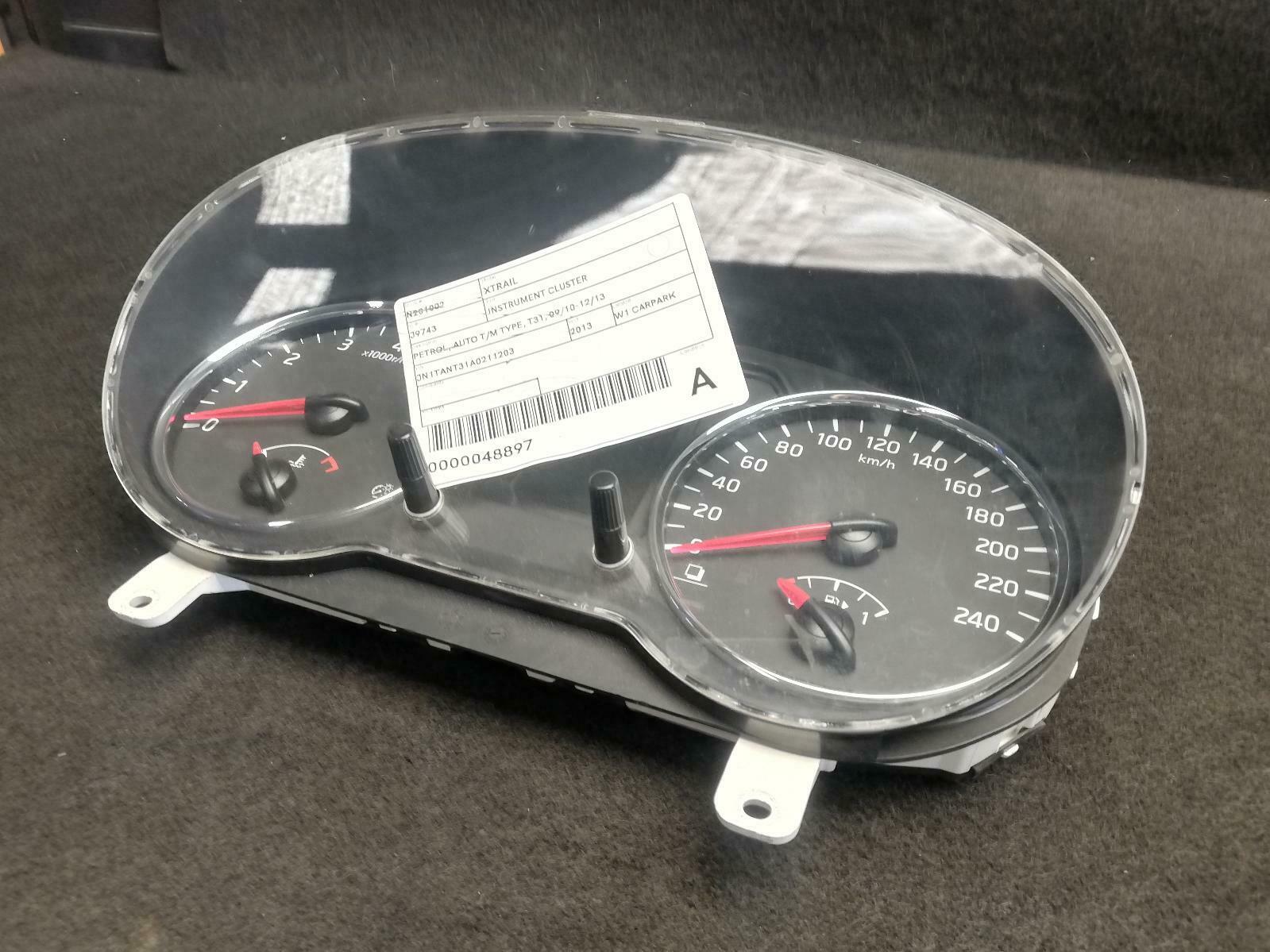 NISSAN XTRAIL *LOW KM* INSTRUMENT CLUSTER PETROL, AUTO T/M TYPE T31, 09/10-12/13