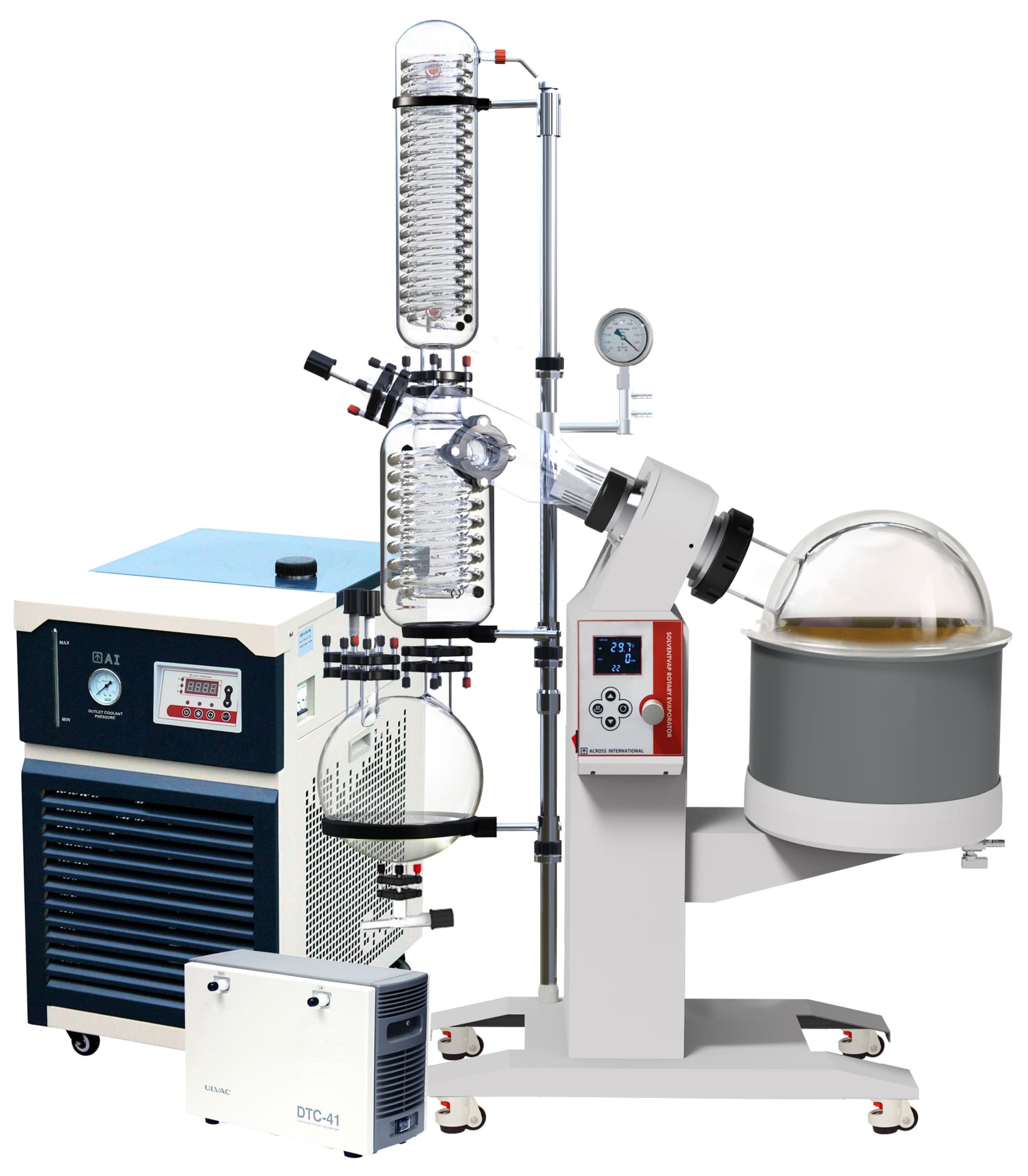 Ai Rotary Evaporators SolventVap 10L W/ -30°C Chiller & ULVAC PTFE Pump 220V