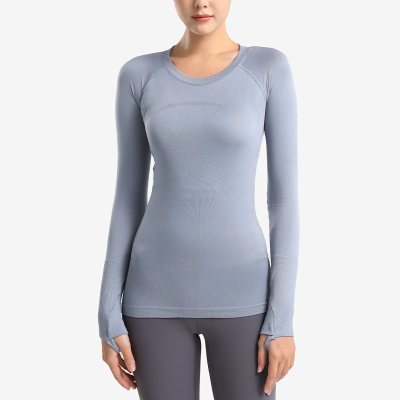 Autumn and winter yoga clothes tight-fitting slim long-sleeved T-shirt