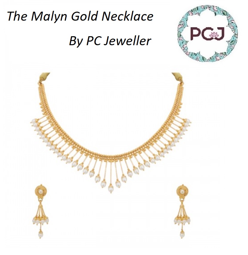 Beautiful Pearl Gold Necklace By PC Jeweller