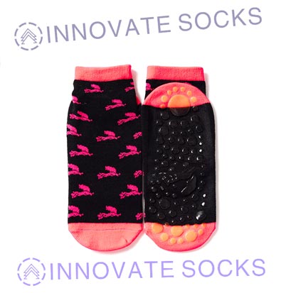 Fly Squirrel Ankle Anti Skid Grip Trampoline Park Socks