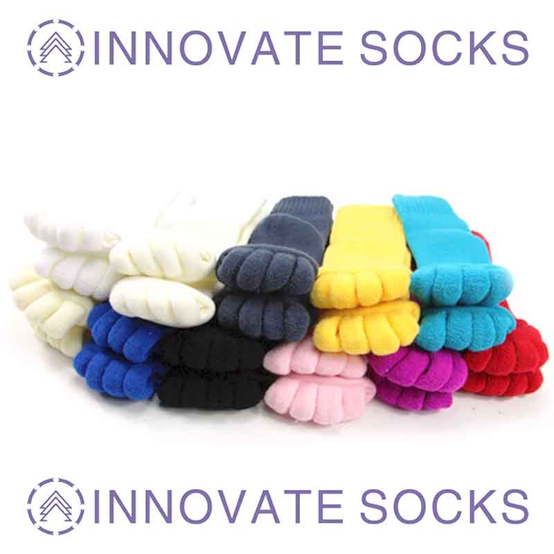 Health Massage Five Toe Open Toe Socks Anti Thumb Valgus Split Toe Crew Socks